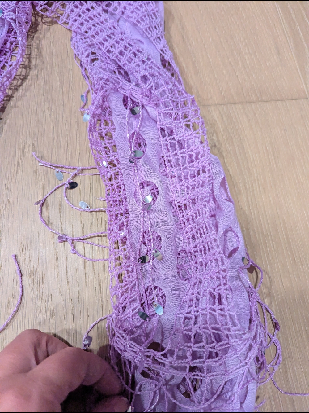 Y2K Lavender Women's Scarf - Picture 5 of 5